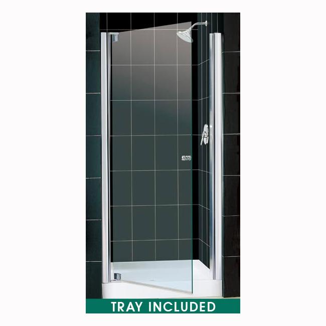 DreamLine Elegance 34 to 36 inch Adjustable Shower Door with 36x36