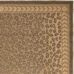 Indoor/ Outdoor Natural/ Gold Rug (9' x 12') Safavieh 7x9   10x14 Rugs