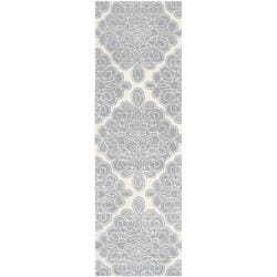 preview thumbnail 2 of 1, Candice Olson Hand-tufted Divine Cream Wool Rug (2'6 x 8')