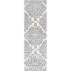 slide 2 of 3, Candice Olson Hand-tufted Divine Cream Wool Rug (2'6 x 8')