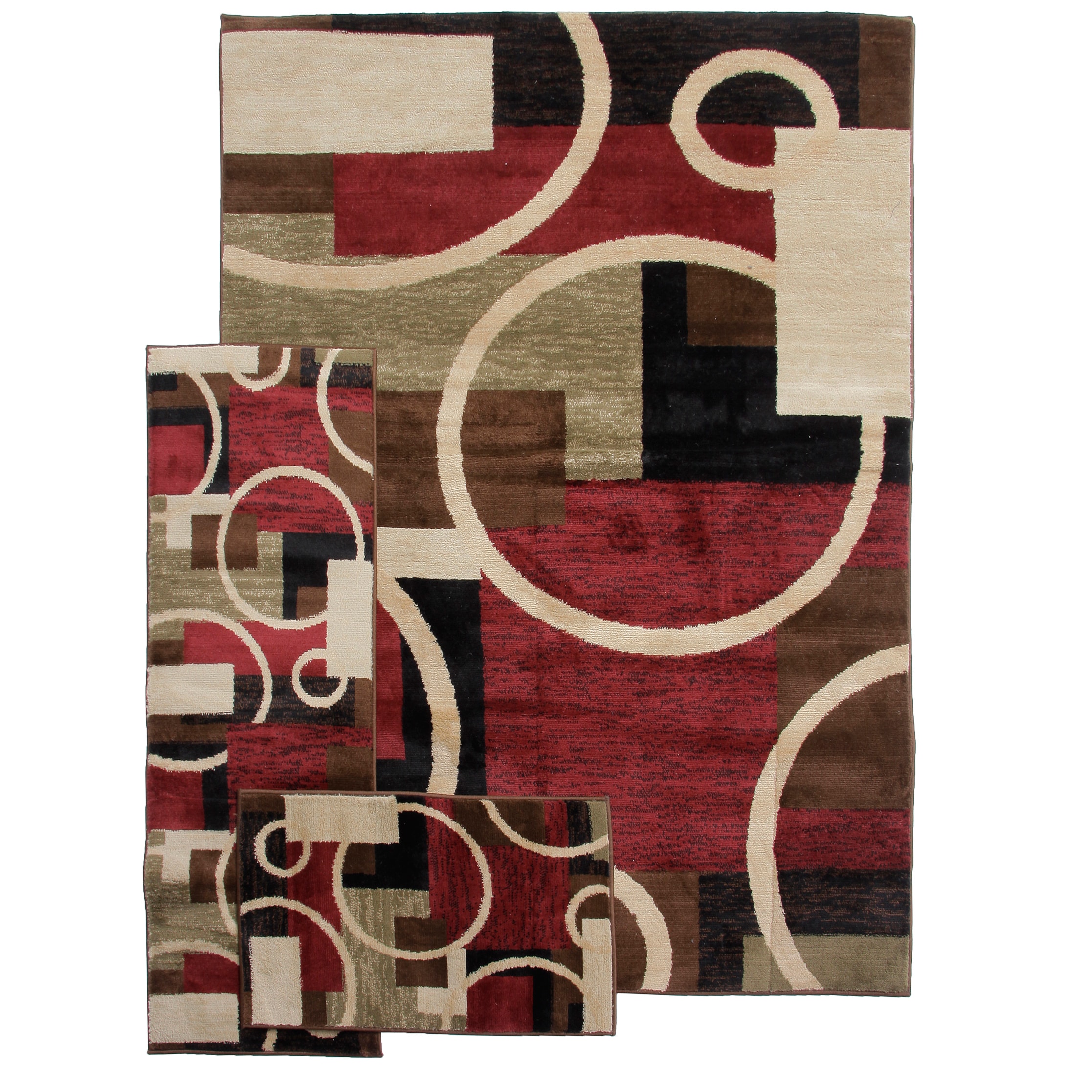 Geometric Temptation Shapes Multi 3 piece Rug Set Today $89.99 5.0 (2