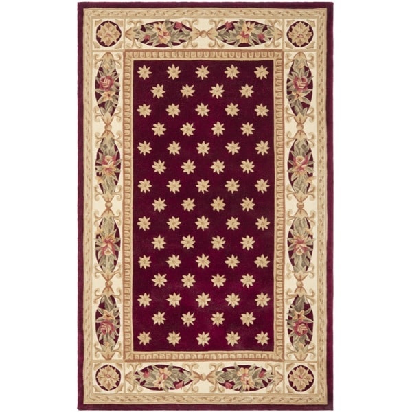 Shop Safavieh Handmade Botanical Red New Zealand Wool Rug On Sale Free Shipping Today