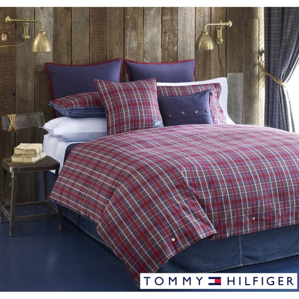 Tommy Hilfiger Bear Mountain Plaid Tartan 3 Piece Duvet Cover Set