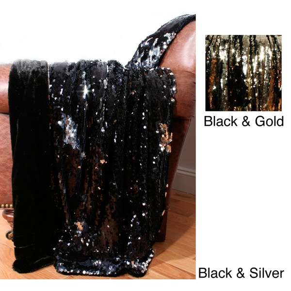 Reversible Sequin 50x60 Throw