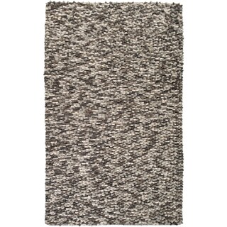 Hand-woven Merced New Zealand Wool Plush Textured Area Rug - 2' x 3' - 2' x 3'