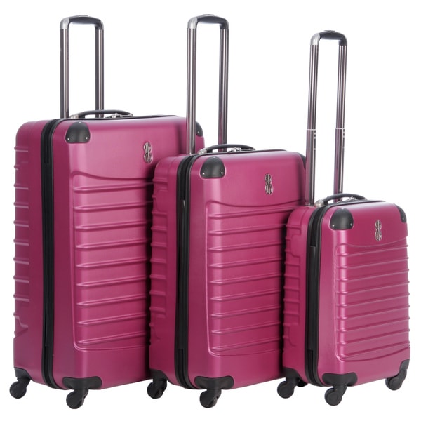 Bill Blass 'Voyager' 3 piece Hardside Spinner Luggage Set Bill Blass Three piece Sets