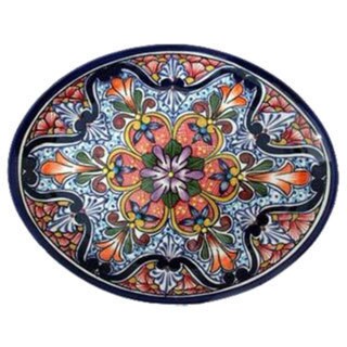 Handmade Ceramic 'A Taste of Mexico' Talavera Serving Plate (Mexico)