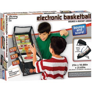 electronic basketball bounce and score
