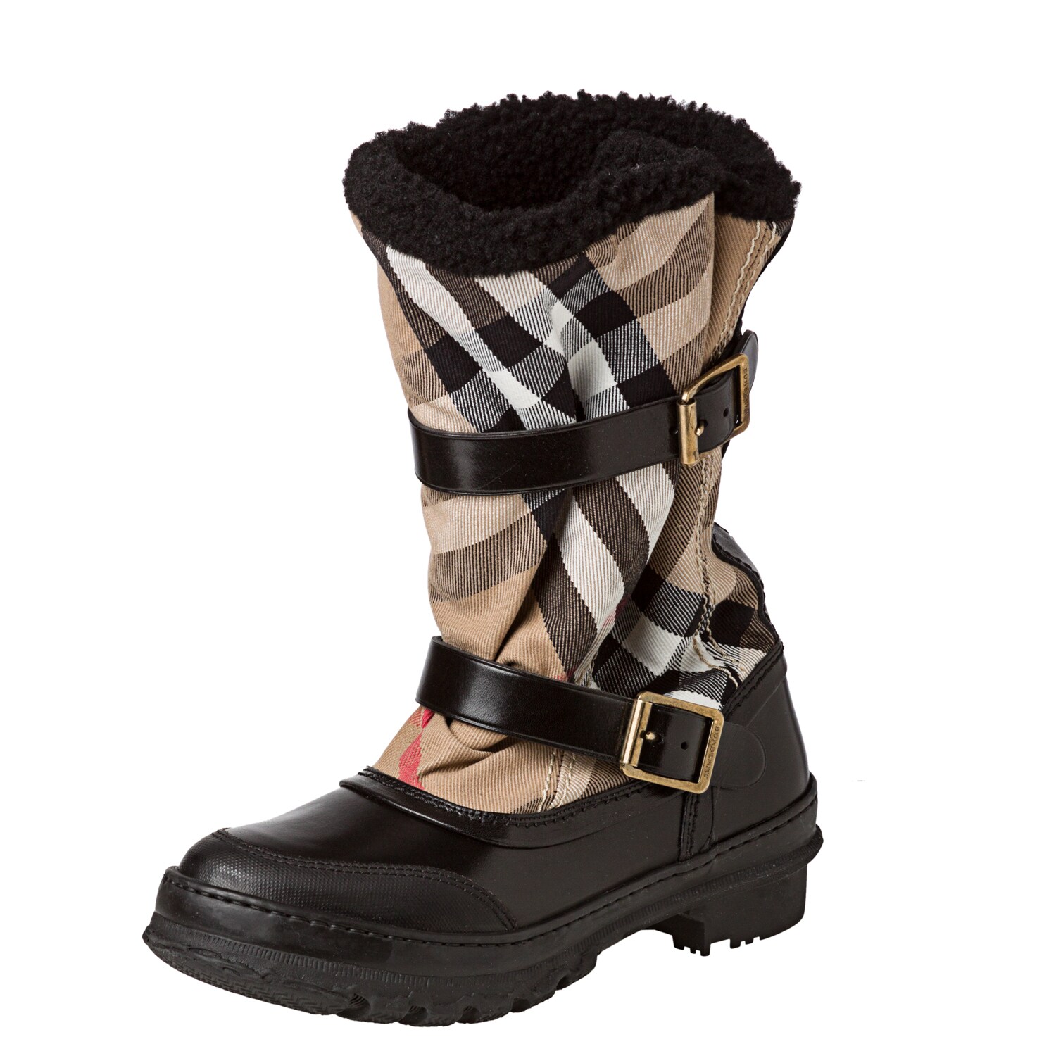 burberry house check snow boots
