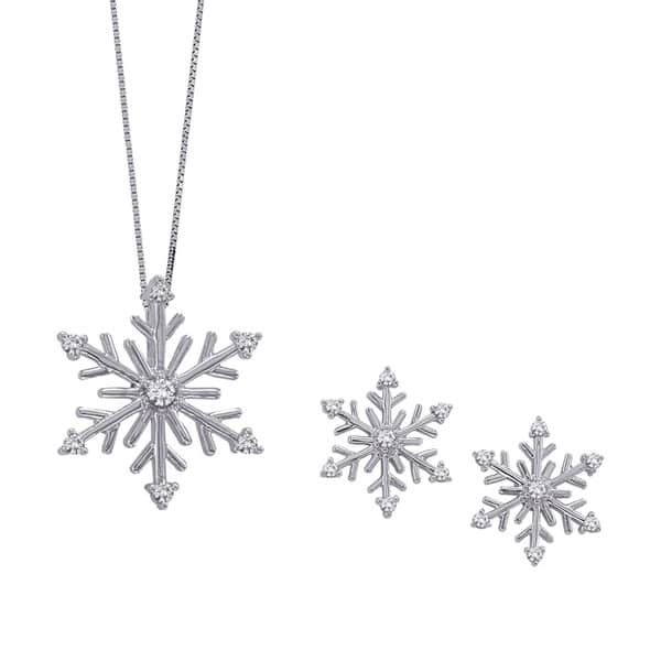 Blue Topaz 14k Black Gold Plated 925 Sterling Silver Snowflake Jewelry Set Ring Earrings Pendant Blue Topaz 14k Black Gold Plated 925 Sterling Silver Snowflake Jewelry Set Ring Earrings Pendant