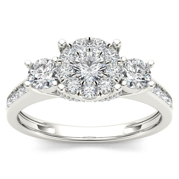 De Couer 10k Gold 1ct TDW Diamond Ring