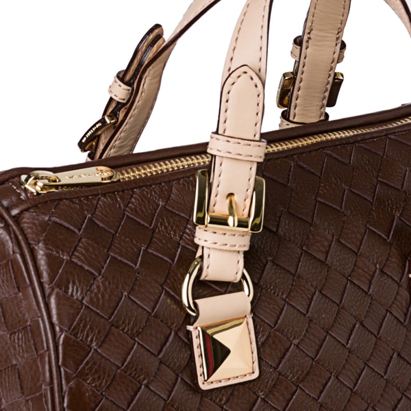 mk grayson satchel brown