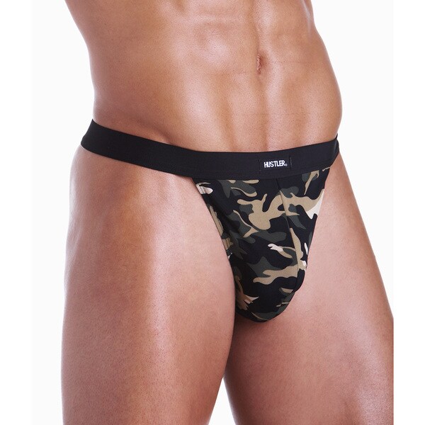 I-Image Men's GI Camo Jock Thongs (Set of 2)
