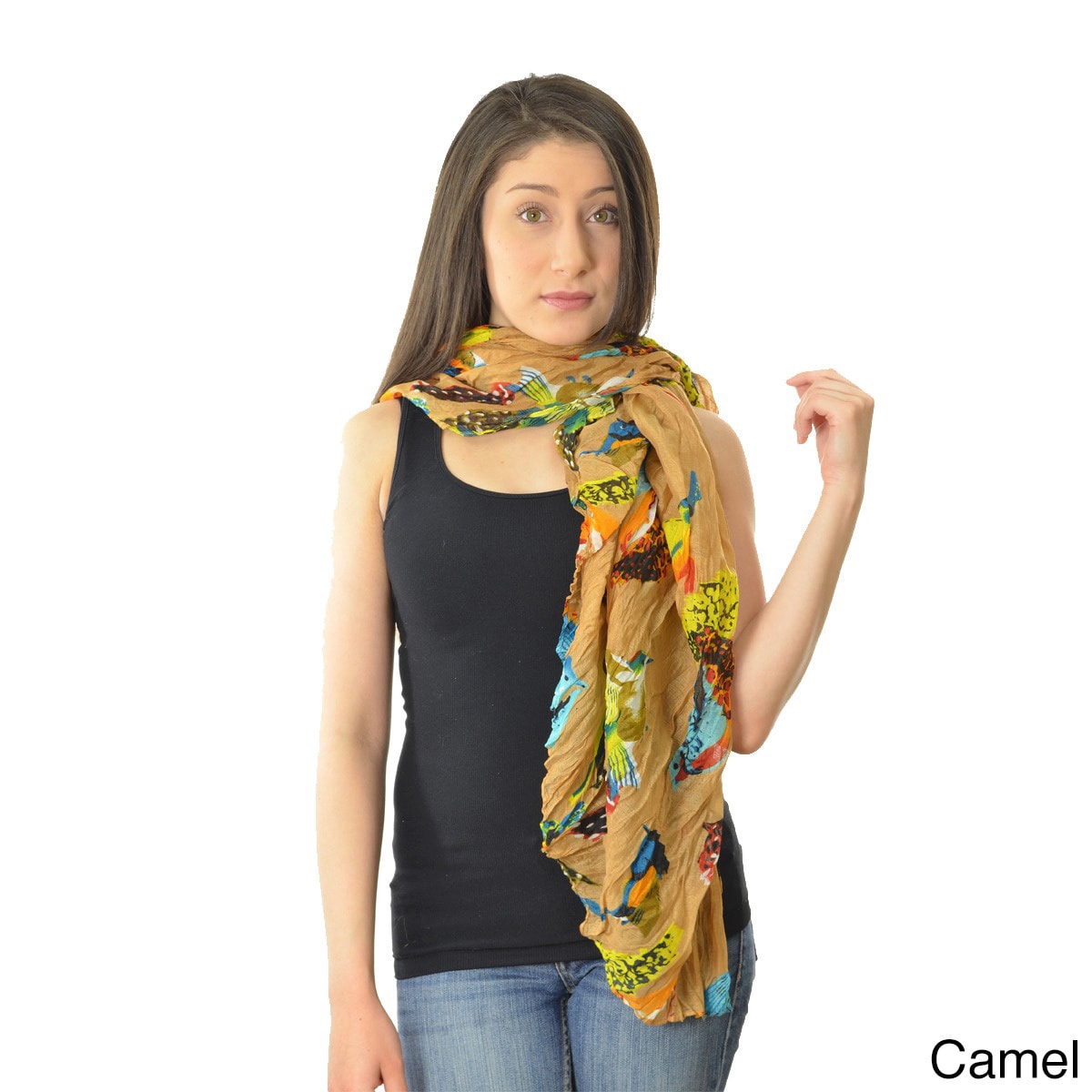 La 77 Womens Bird Storyteller Scarf