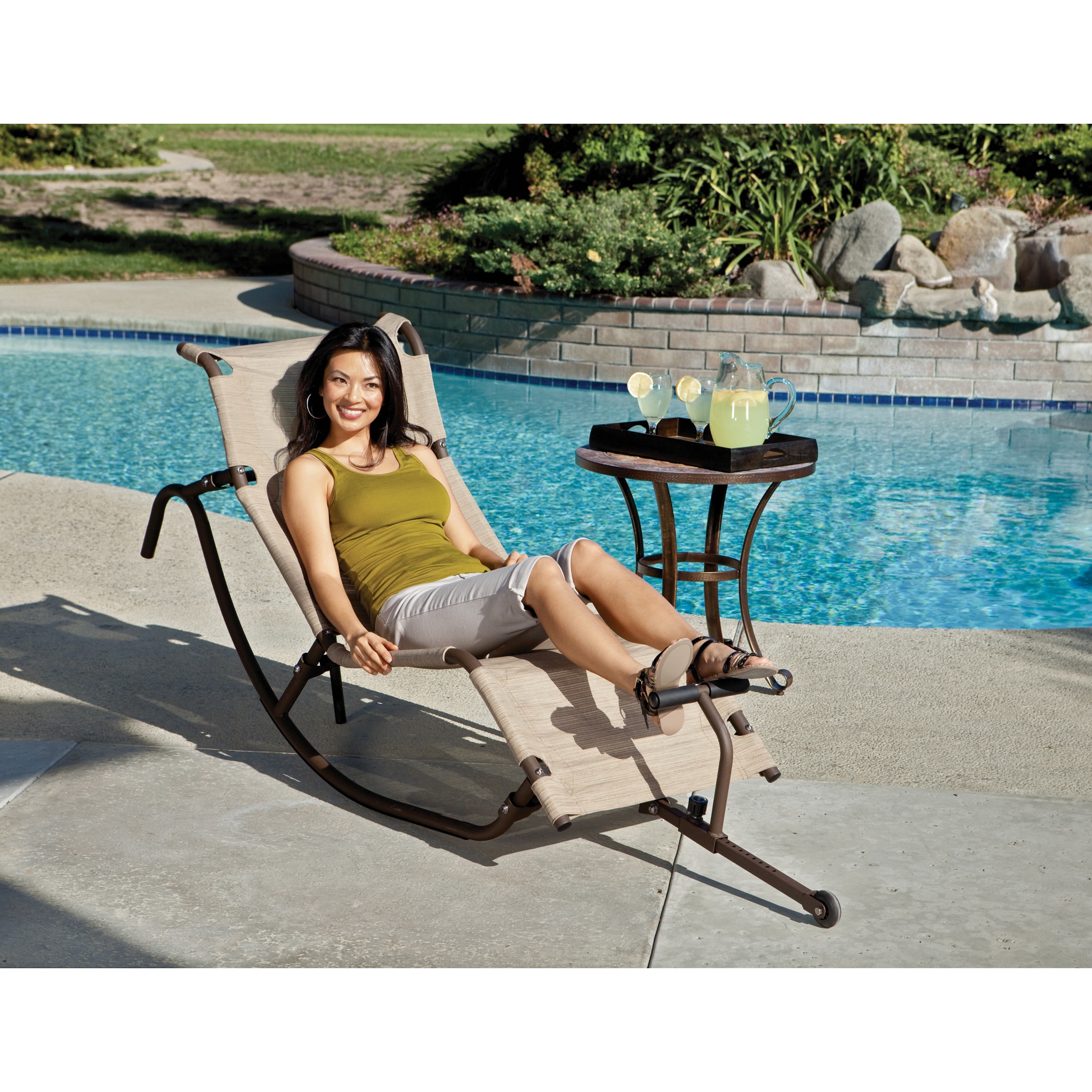 Easy Outdoor Rocking Lounge Chair Today $169.99