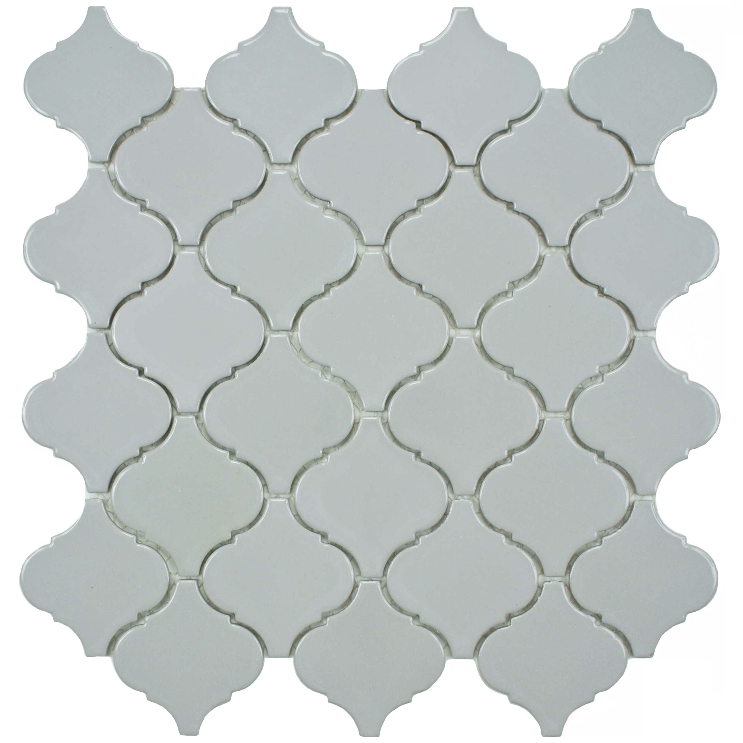 SomerTile 12.5x12.5-inch Morocco Glossy Grey Porcelain