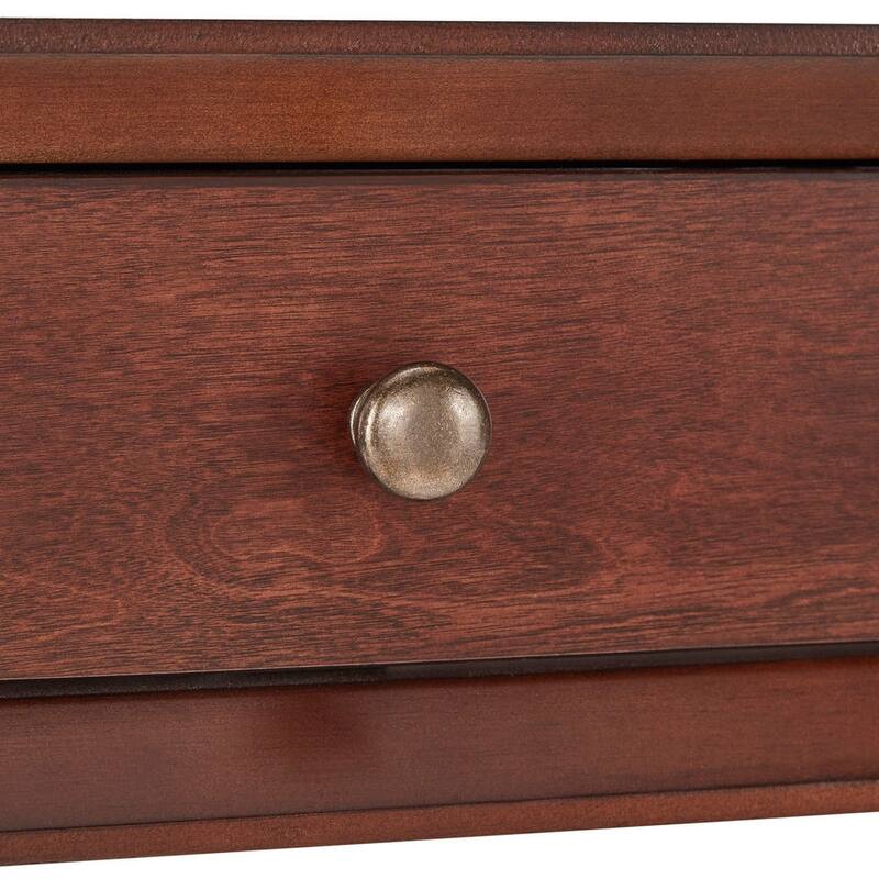 Fillmore 1-Drawer Oval Wood Shelf Accent End Table by iNSPIRE Q Modern