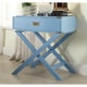 preview thumbnail 6 of 48, Kenton X Base Wood Accent Campaign Table by iNSPIRE Q Bold