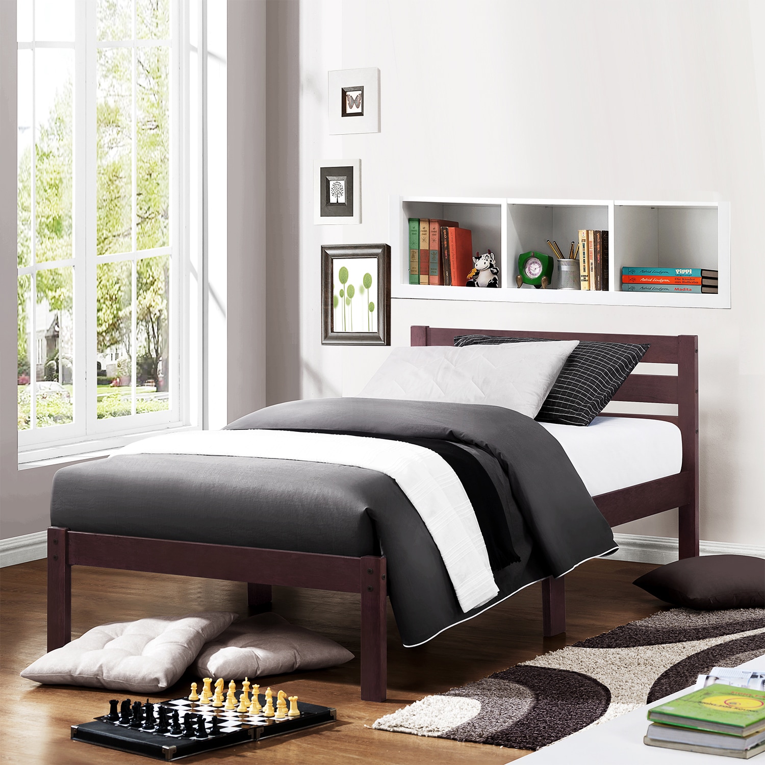 ETHAN HOME Haylyn Full Espresso Platform Bed Today $179.99 3.9 (7