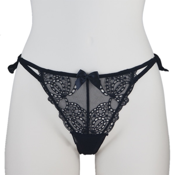 Affinitas Women's Black 'Linda' Thong Panties