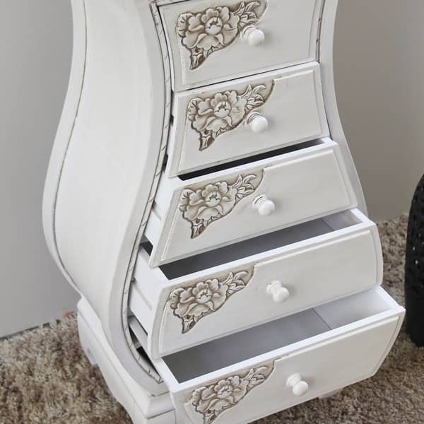 International Caravan Five Drawer Bombay What Not Chest International Caravan Five Drawer Bombay What Not Chest