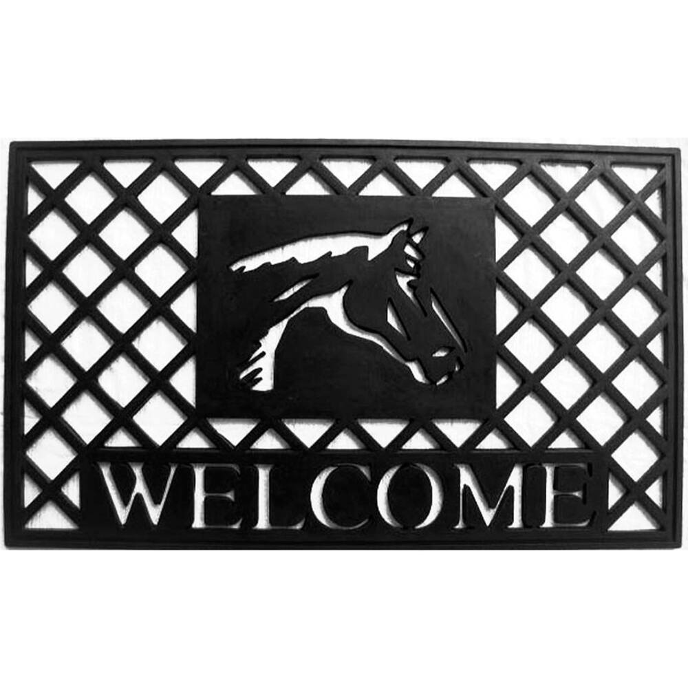 Natural Rubber 18x30-inch Stallion Door Mat