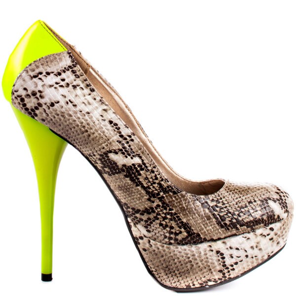 I-Comfort Neon Platform Heel