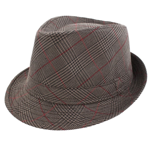 Shop Faddism Fashion Dark Taupe Fedora Hat - Overstock - 7305430