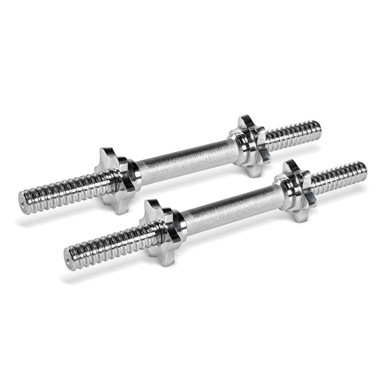 Marcy Threaded Dumbbell Handles - Silver