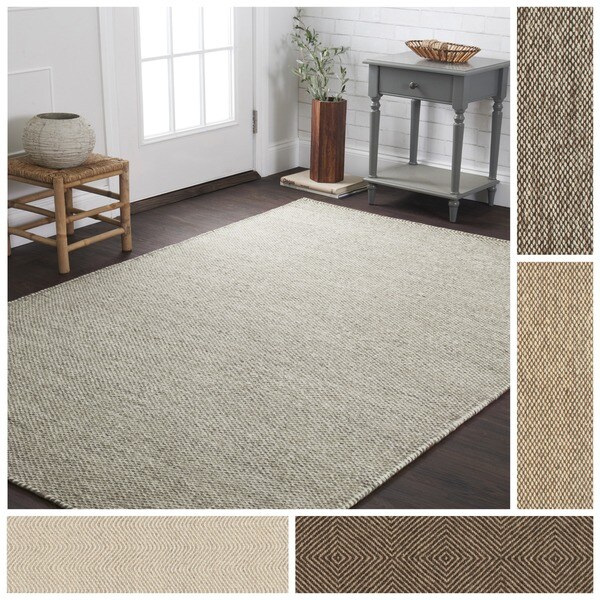 Handwoven Cape Cod Wool/ Cotton Rug (9'3 x 13') Free Shipping Today