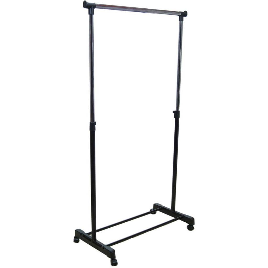 Single Garment and Drying Rack with Floor Shoe Box Holder