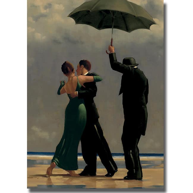 Jack Vettriano 'Dancer in Emerald' Canvas Art