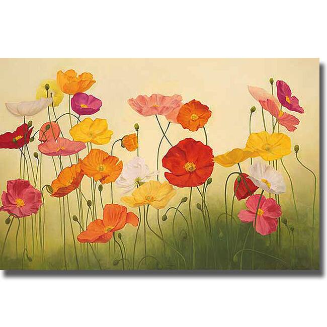 Janelle Kroner 'Sunlit Poppies' Canvas Art