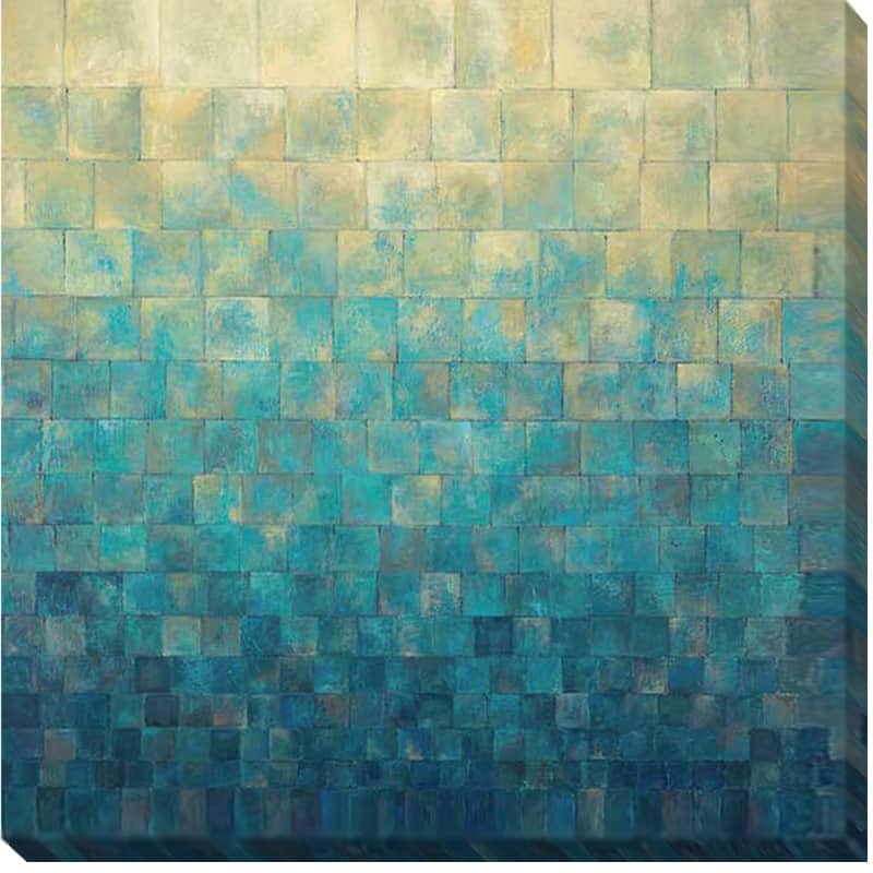 Janelle Kroner 'Cascade' Canvas Art - Multi