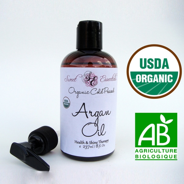 Shop USDA Certified 100-percent Pure Organic 8-ounce Argan Oil - Free ...