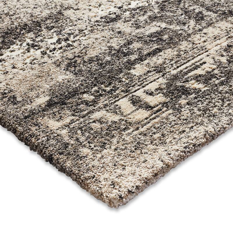 Alexander Home Cassidy Abstract Distressed Transitional Area Rug