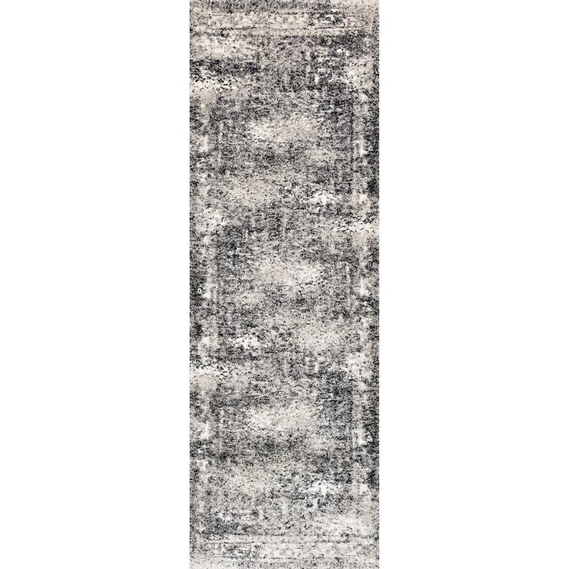 Alexander Home Cassidy Abstract Distressed Transitional Area Rug