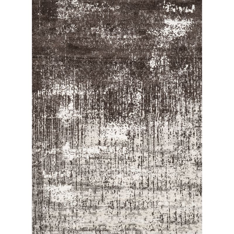Alexander Home Cassidy Abstract Micro Shag Area Rug