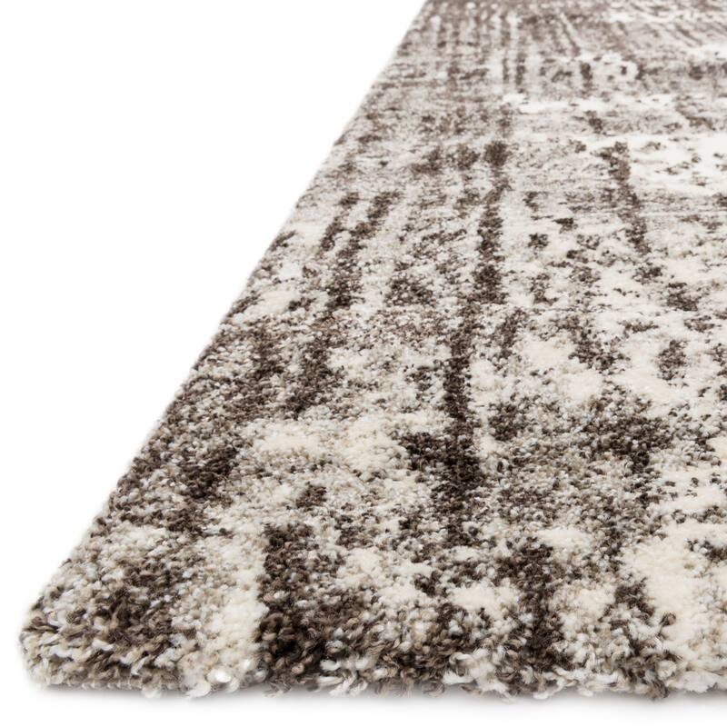 Alexander Home Cassidy Abstract Micro Shag Area Rug