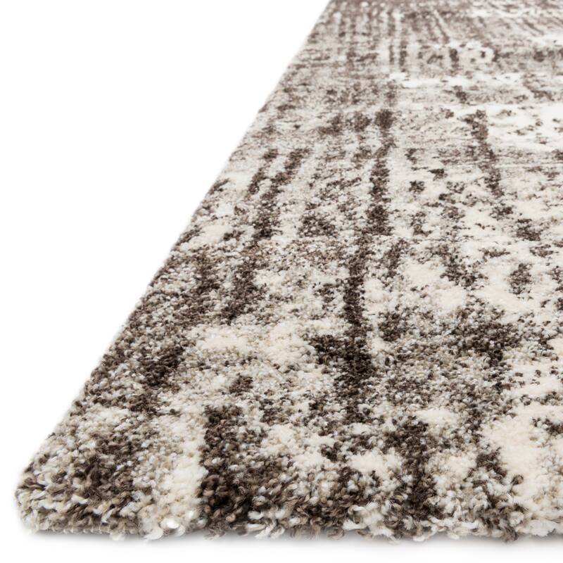 Alexander Home Cassidy Abstract Micro Shag Area Rug