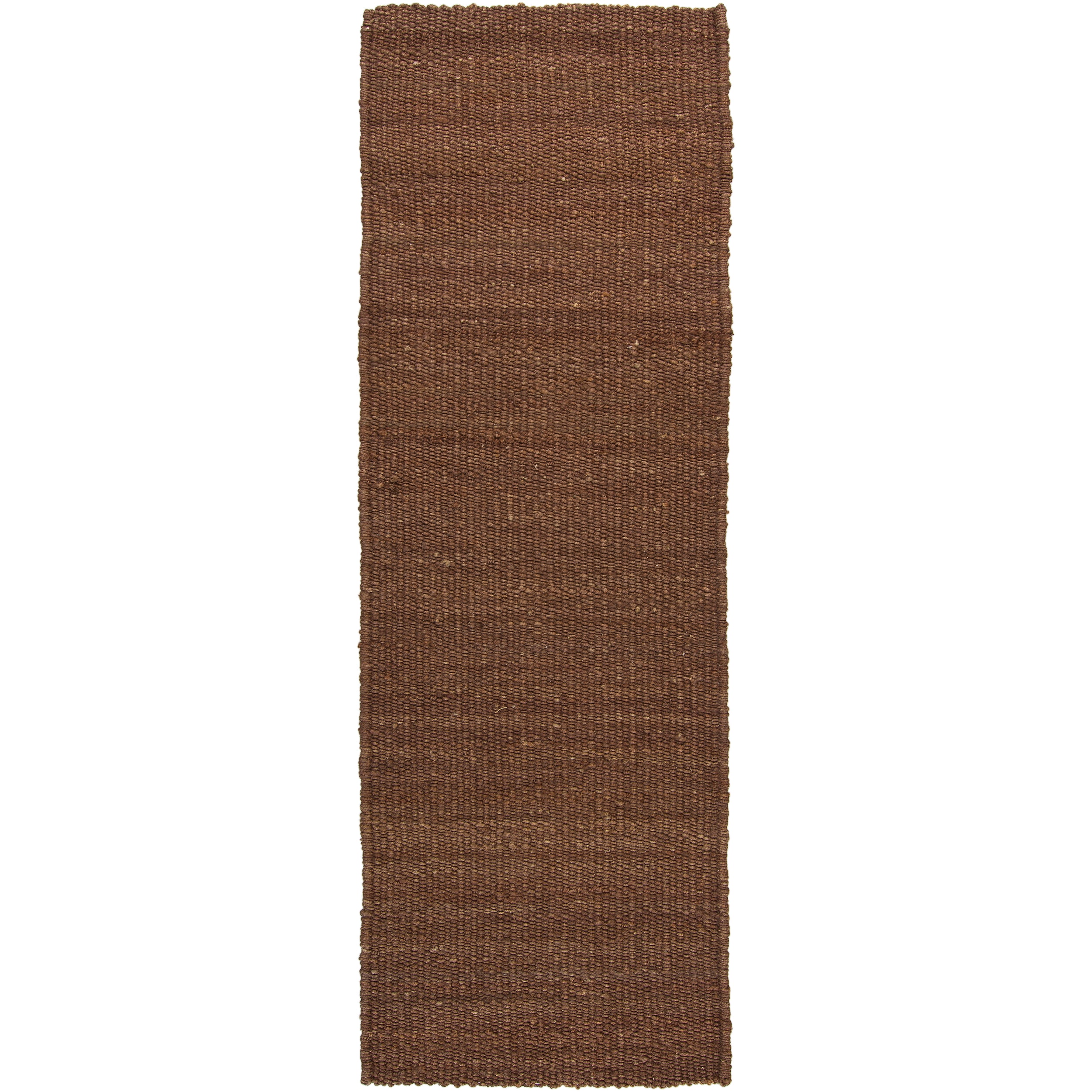 Mandara Hand woven Brown Jute Rug (26 X 76)