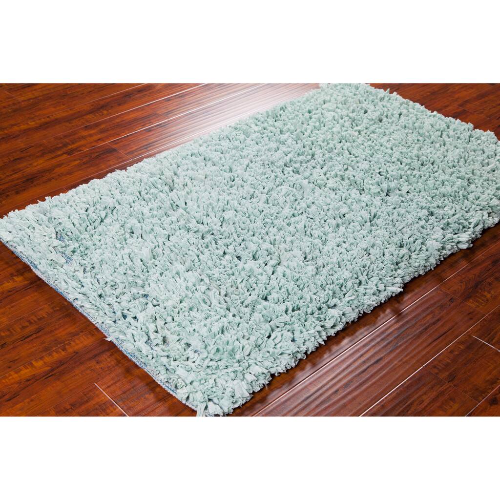 Artist's Loom Hand-woven Shag Rug (3'6 x 5'6) - 3'6" x 5'6"