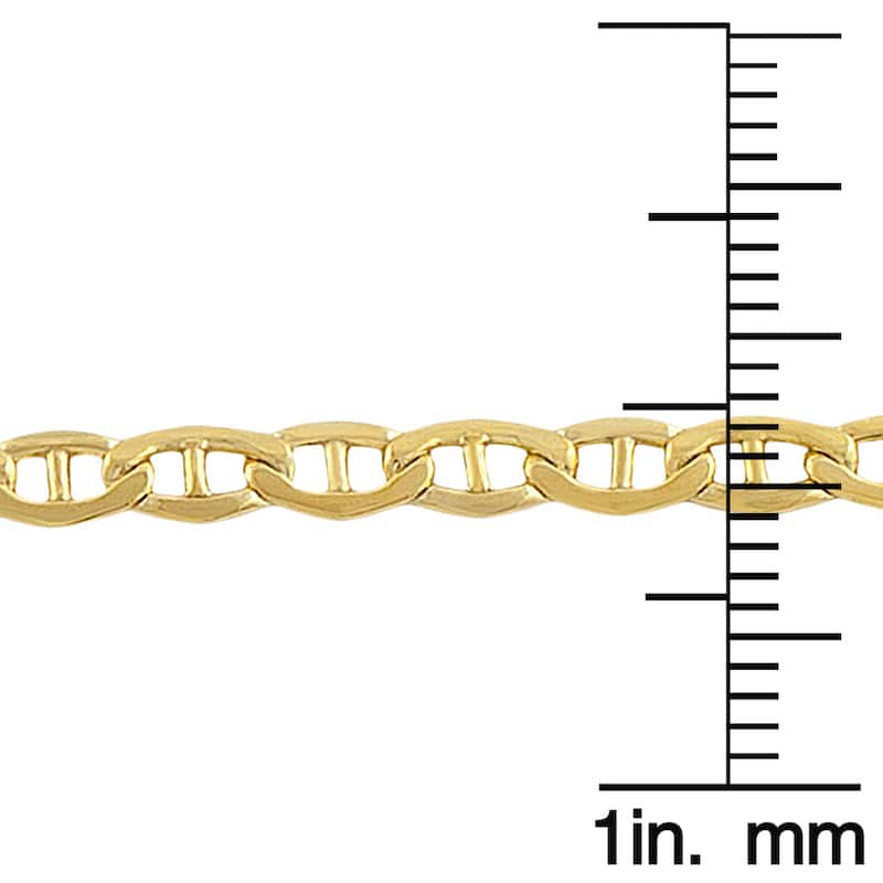14 Karat Yellow Gold Filled 3.1mm Mariner Link (8.5 inch)