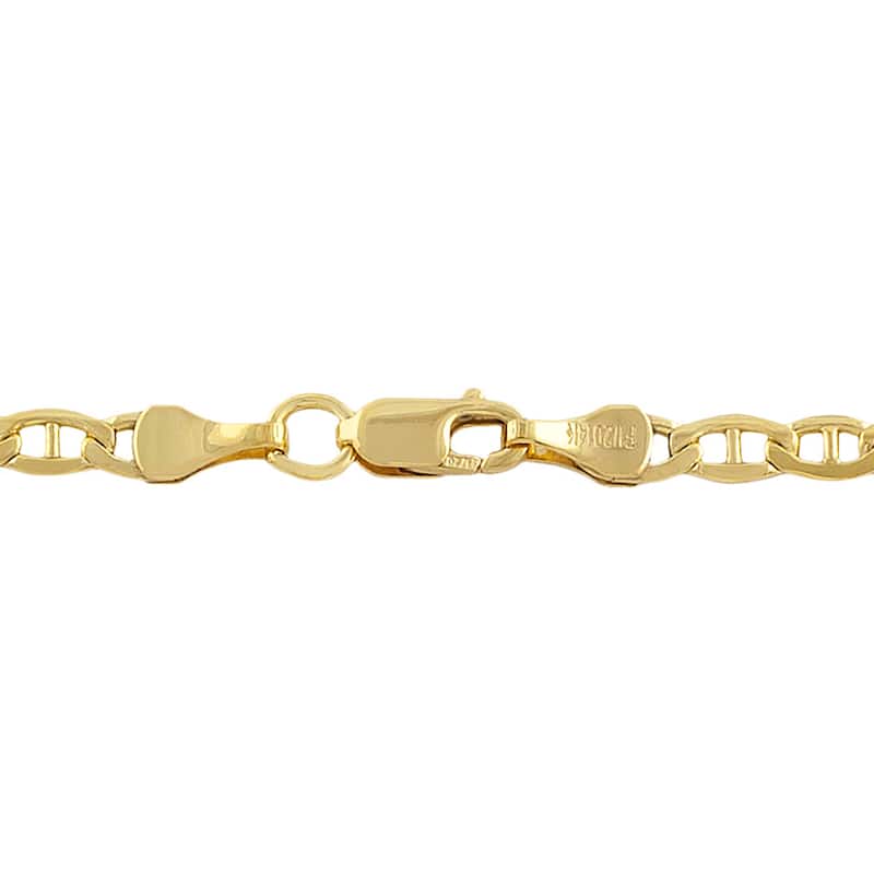 14 Karat Yellow Gold Filled 3.1mm Mariner Link (8.5 inch)