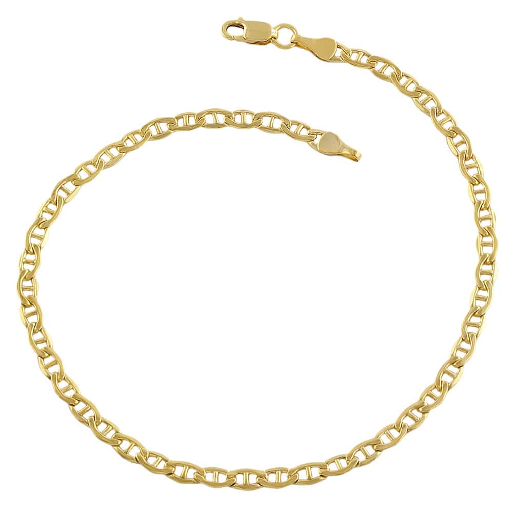 14 Karat Yellow Gold Filled 3.1mm Mariner Link (8.5 inch)