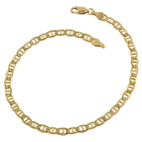 Fremada 14k Yellow Gold Filled Mariner Link Bracelet (8.5 inch)