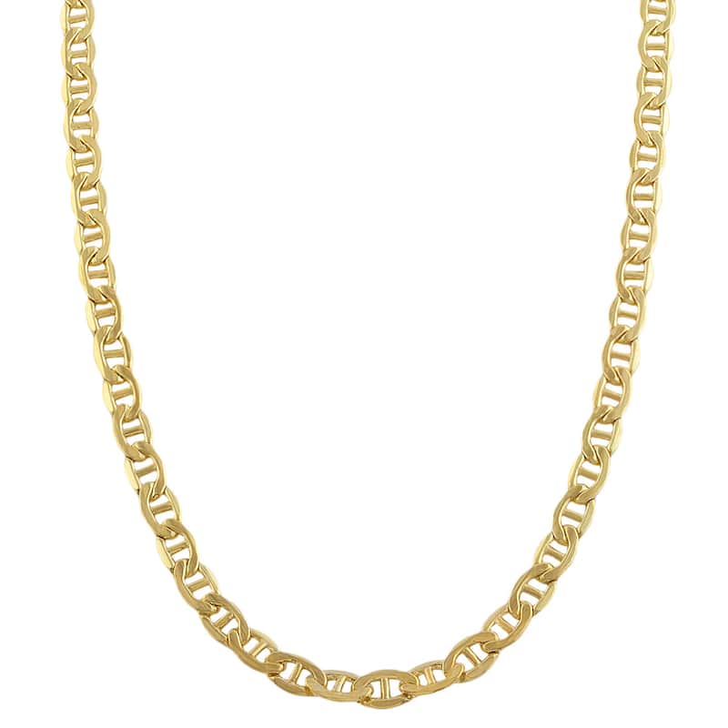 Fremada 14k Yellow Gold-filled Mariner Link Chain Necklace (18-36 inch)
