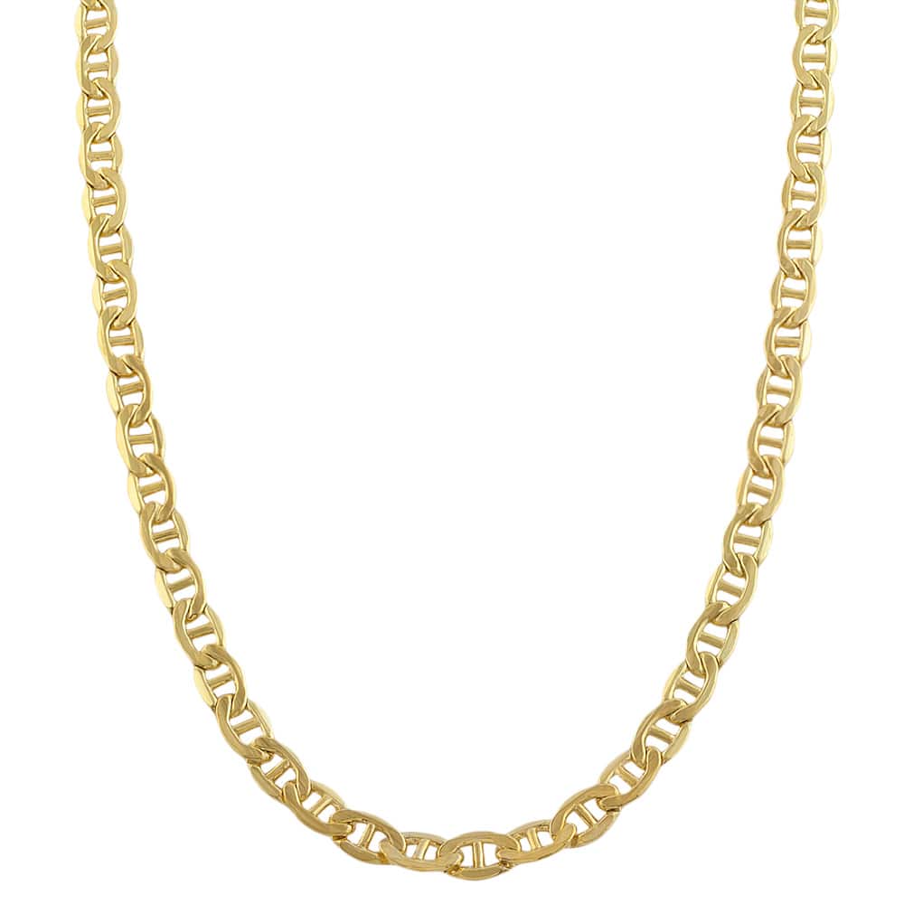 Fremada 14k Yellow Gold-filled Mariner Link Chain Necklace (18-36 inch)
