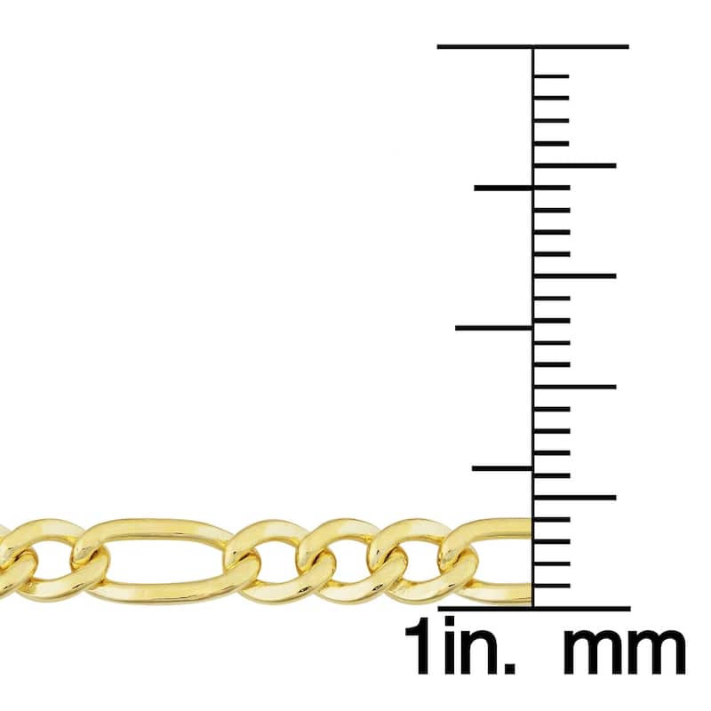 14k Yellow Gold-filled Figaro Link Chain Necklace (18-36 inches)