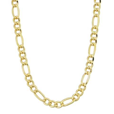14k Yellow Gold-filled Figaro Link Chain Necklace (18-36 inches)